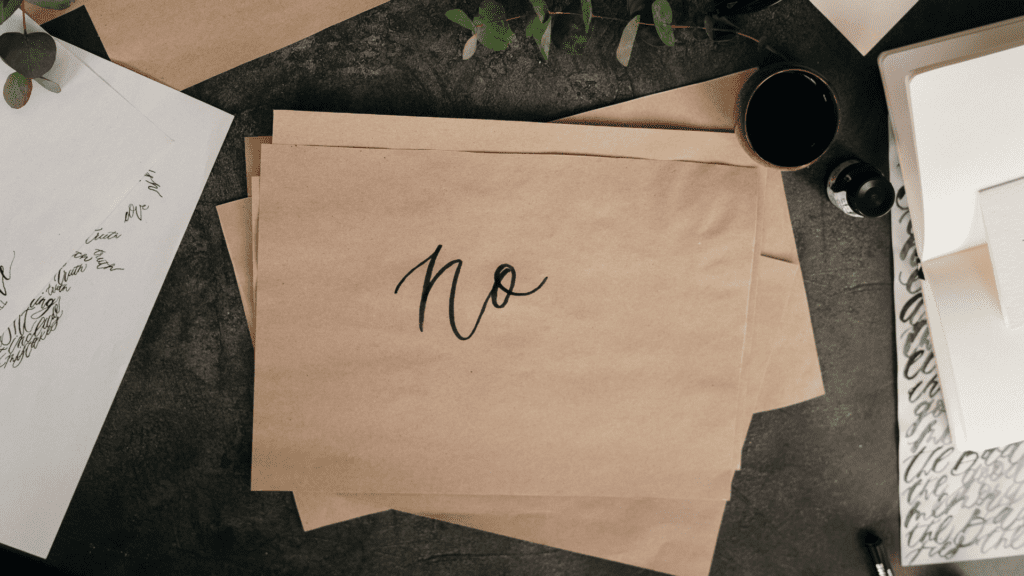 Why Is It So Hard To Say No? ?